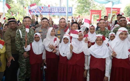 Semarak 81 Kemerdekaan RI, Polda Sumsel Bangun 81 Jembatan Merah Putih